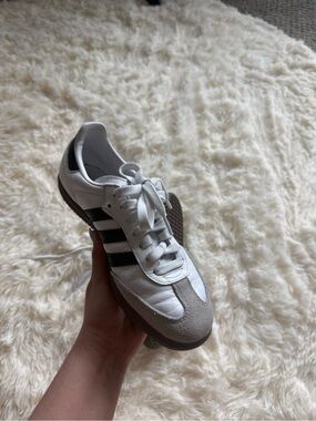 Adidas White and Black Samba Classic